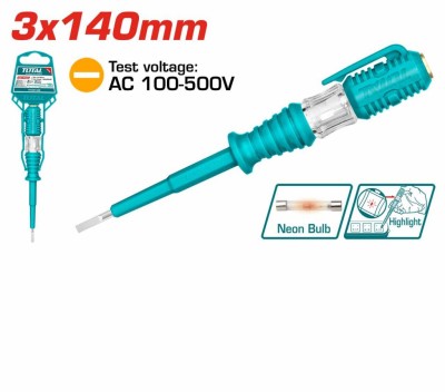 TOTAL LÁPIS TESTADOR THT291408 140MM 500V Total Herramientas Oficial