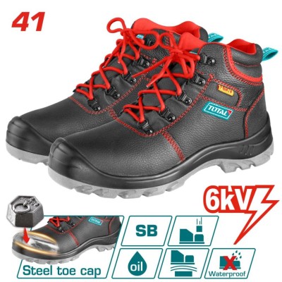 TOTAL  BOTAS DE SEGURANÇA  TSP207IDSB.41 PRETO/VERMELHO  Total Herramientas Oficial