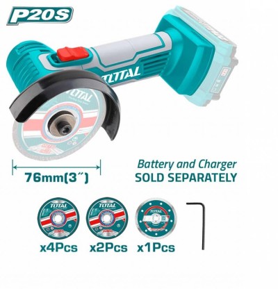 TOTAL  MINI LIXADEIRA   20V TAGLI7601 Total Herramientas Oficial