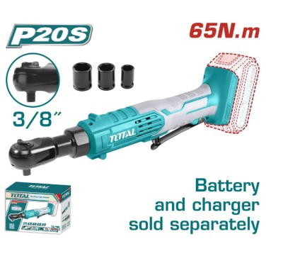 TOTAL CHAVE CATRACA 20V DE 3/8 65NM  TDRLI2060151  Total Herramientas Oficial