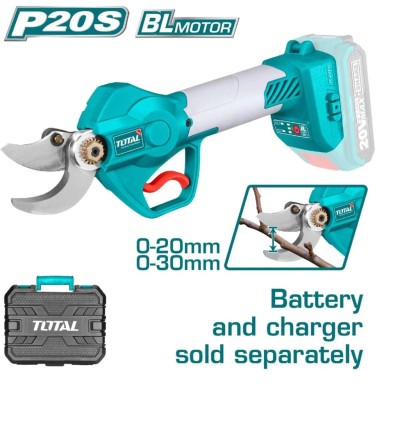 TOTAL TESOURA PARA PODA  MOTOR 20V BRUSHLESS  TSSLI20308  Total Herramientas Oficial