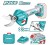 TOTAL TESOURA PARA PODA  MOTOR 20V BRUSHLESS  TSSLI20308  Total Herramientas Oficial