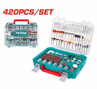 TOTAL ACESSÓRIOS PARA MINI FURADEIRA 420PCS TAKMG4208  Total Herramientas Oficial