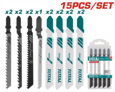 TOTAL LAMINA TICO TICO 15PCS  TAC1501 Total Herramientas Oficial