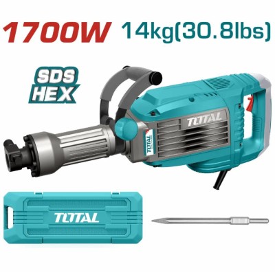 TOTAL MARTELETE  TH217068 1700W HEX 14KG Total Herramientas Oficial