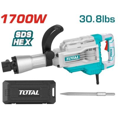 TOTAL MARTELETE  TH217068 1700W HEX 14KG Total Herramientas Oficial