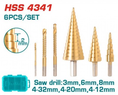 TOTAL BROCAS ETAPAS  TACSD2061 Total Herramientas Oficial