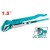 TOTAL CHAVE DE TUBO SUECA 45° 55MM  THT172153 Total Herramientas Oficial