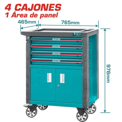 TOTAL CAIXA DE FERRAMENTAS COM 4 GAVETAS THRC01041 Total Herramientas Oficial
