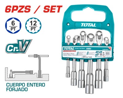 TOTAL KIT DE CHAVE DE ÂNGULO L  6PCS  TLASWT0601  Total Herramientas Oficial