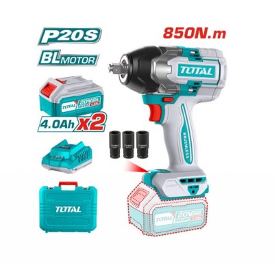 TOTAL CHAVE DE IMPACTO 20V MOTOR SEM ESCOVAS 85NM TIWLI2085 Total Herramientas Oficial