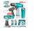 TOTAL CONJUNTO FURADEIRA + MISTURADOR + LANTERNA + LÂMPADA DE LI-ION 12V TOSLI23115  Total Herramientas Oficial