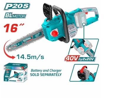 TOTAL MOTORSERRA 40V TGSLI40168 MOTOR SEM ESCOVAS Total Herramientas Oficial