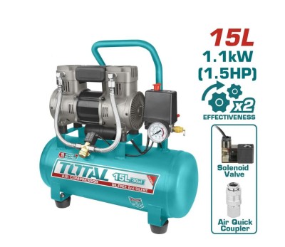 TOTAL  COMPRESSOR DE AR TCS1110152 15L Total Herramientas Oficial
