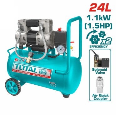 TOTAL COMPRESSOR DE AR TCS1110242  24L Total Herramientas Oficial