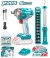 TOTAL CHAVE DE IMPACTO COM ADAPTADOR 1/4 20V UTOSLI231004 Total Herramientas Oficial