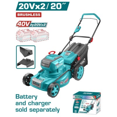 TOTAL CORTADOR DE GRAMA 40V  TLMLI4020  MOTOR SEM ESCOVAS Total Herramientas Oficial