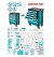 TOTAL CAIXA DE FERRAMENTAS COM 7GAVETAS THPTCS73281 328PCS Total Herramientas Oficial
