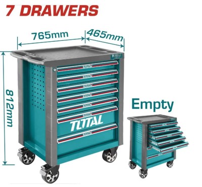 TOTAL CAIXA DE FERRAMENTAS COM 7 GAVETAS THRC01071 Total Herramientas Oficial