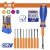 WADFOW KIT DE CHAVE DE FENDA INTERCAMBIÁVEL WSS1B10 10PCS Total Herramientas Oficial