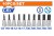 WADFOW CONJUNTO DE BITS COM PONTAS  1/2 10PCS  WST1412 Total Herramientas Oficial