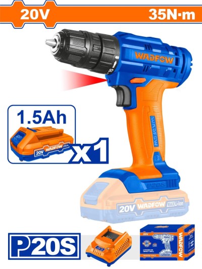 WADFOW FURADEIRA E PARAFUZADEIRA 20V  WCDP511 20V 1.5AH Total Herramientas Oficial
