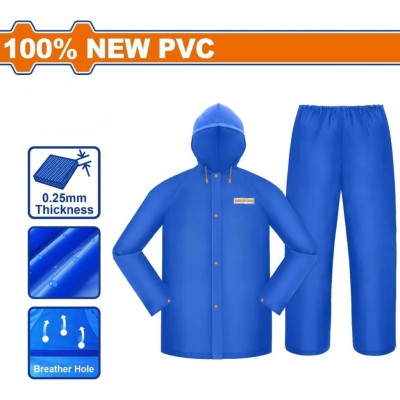 WADFOW  CAPA DE CHUVA 100% PVC   WRC300L Total Herramientas Oficial