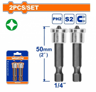 WADFOW BITS PARA CHAVE DE FENDA  PH2 1/4 X 50MM     WSV5602 Total Herramientas Oficial
