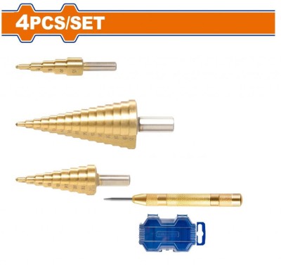 WADFOW  BROCA ETAPAS WJD3404 KIT 3PCS  Total Herramientas Oficial