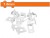 WADFOW NIVELADOR DE PISO  WXZ2001 100PCS 2.45G  Total Herramientas Oficial