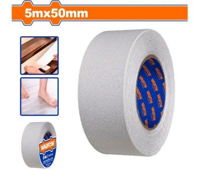 WADFOW  FITA ANTIDERRAPANTE 5MT X 50 MM TRANSPARENTE  WPN3550 Total Herramientas Oficial