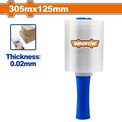 WADFOW FILME STRETCH 305M X 125MM COM ALÇA PARA EMBALAGEM WXR1303 Total Herramientas Oficial