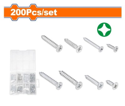 WADFOW PARAFUSOS AUTO PERFURANTES PHILLIPS WXSCB01  200 UNIDADES Total Herramientas Oficial