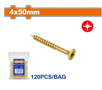 WADFOW PARAFUSO DE AGLOMERADO POZIDRIVE 4x50MM 120PCS  WXS5923  Total Herramientas Oficial