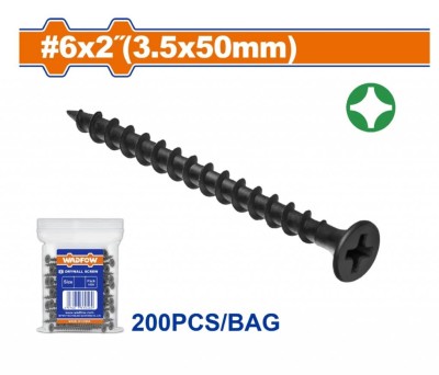 WADFOW PARAFUSO DE GESSO 200 PCS 3.5X50MM  WXS1915  Total Herramientas Oficial