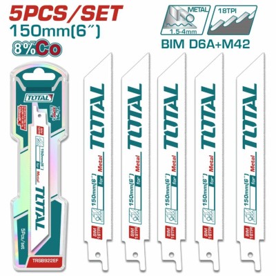 TOTAL LÂMINA DE SERRA DE METAL 5PCS TRSB922EF   Total Herramientas Oficial
