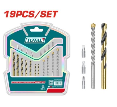 TOTAL  BROCA KIT PARA METAL  TACSDB1901 19PCS  Total Herramientas Oficial