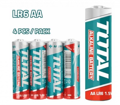 TOTAL PILHAS ALCALINAS 1.5V AA 4PCS THAB2A01 Total Herramientas Oficial