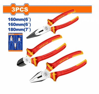 WADFOW KIT DE ALICATE ISOLADO 3PCS  WPS0633  Total Herramientas Oficial
