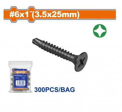 WADFOW PARAFUSOS AUTOPERFURANTES PHILLIPS 3.5X25MM  WXS9912 300PCS Total Herramientas Oficial