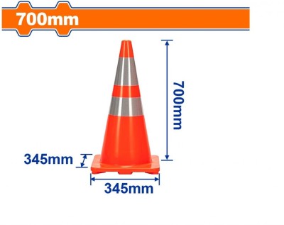 WADFOW CONE REFLETIVO DE TRÁFEGO 70CM  WYJ1A70 Total Herramientas Oficial