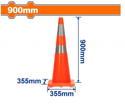 WADFOW CONE REFLETIVO DE TRÁFEGO 90CM   WYJ1A90 Total Herramientas Oficial