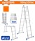 WADFOW ESCADA DE ANDAIME 16 DEGRAUS 150KG ALUMÍNIO COM PLATAFORMA  WLD7H44 Total Herramientas Oficial