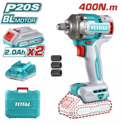 TOTAL CHAVE DE IMPACTO 20V 400NM  TIWLI2040 Total Herramientas Oficial