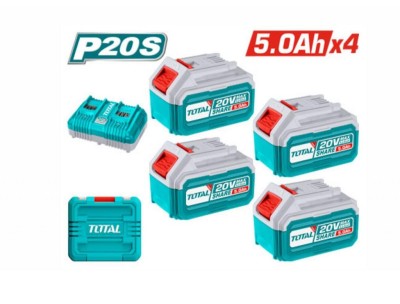 TOTAL KIT DE BATERIA + CARREGADOR 20V TFBCLI20245 Total Herramientas Oficial