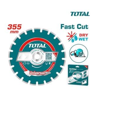 TOTAL DISCO DE DIAMANTE DE CONCRETO TAC2113551 355X25.4MM Total Herramientas Oficial