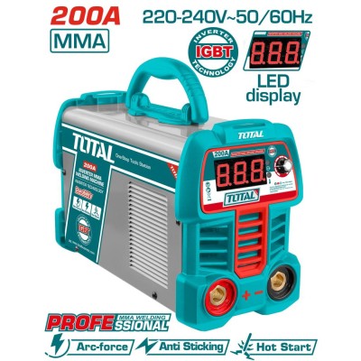 TOTAL MÁQUINA DE SOLDADURA TIG/MMA 200A TW220069 Total Herramientas Oficial