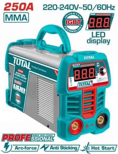 TOTAL MÁQUINA DE SOLDAR 250A TW225069 Total Herramientas Oficial