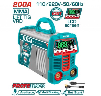 TOTAL MÁQUINA DE SOLDA 200A  UTW2200691 Total Herramientas Oficial