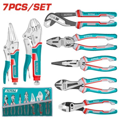 TOTAL KIT DE ALICATE E MANDÍBULAS 7PCS TOS23055  Total Herramientas Oficial